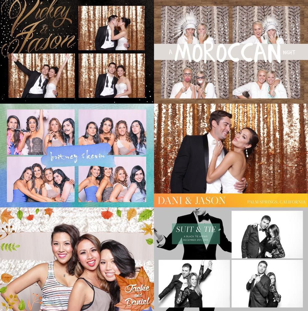 wedding photo booth collage